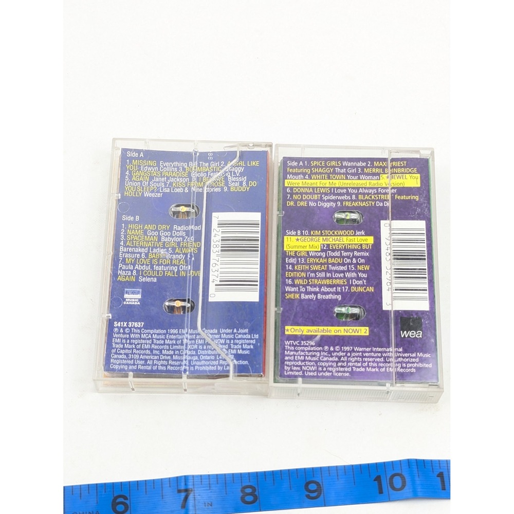 Now! Vol. 1 & Now! 2 Cassette Lot 90s Pop Hits Radiohead Spice Girls Shaggy‎ - Picture 2 of 4